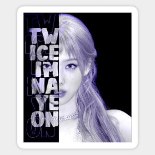 Twice Im Nayeon Typography portrait text design Magnet
